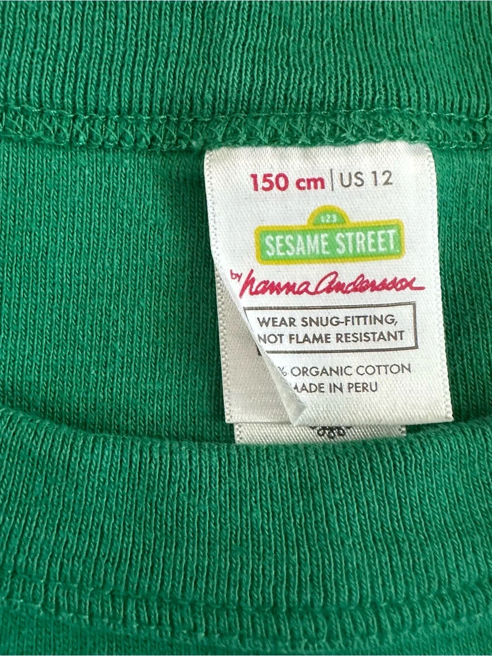 Hanna Andersson Sesame Street HannaJams Oscar The Grouch Pajama Set | 150